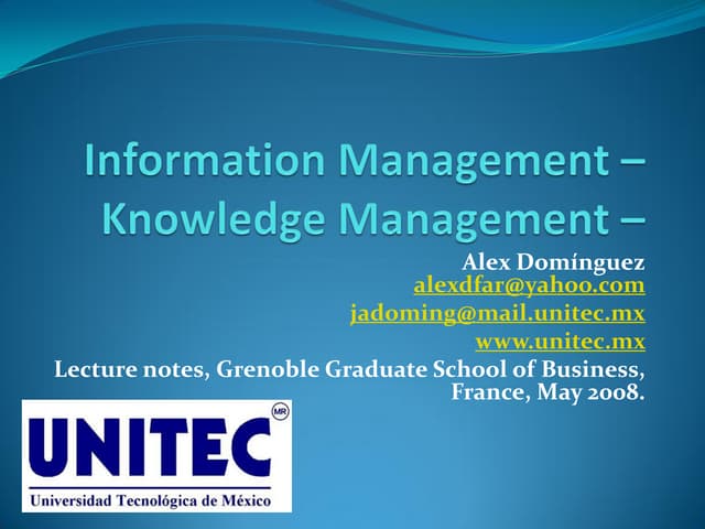 Knowledge management