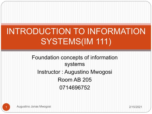 Im 111   lecture 1