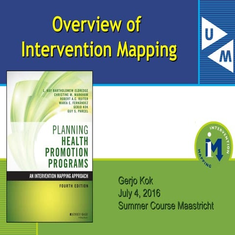 Intervention Mapping Approach