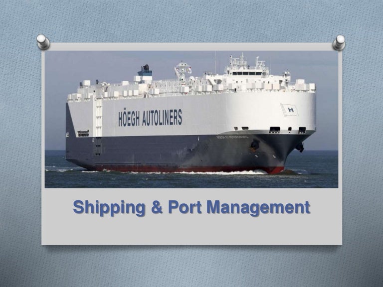 M.B.A IN SHIPPING AND PORT MANAGEMENT (2 Years Course)