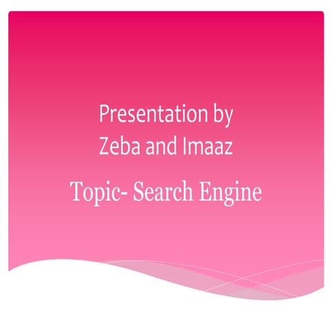 Presentation by Imaaz