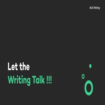 UX Writing