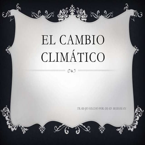 Cambio climático - Imad