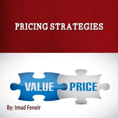 Imad Feneir - pricing strategies