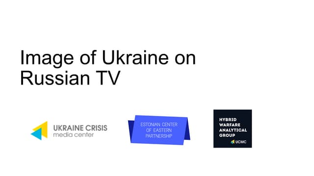 Image of Ukraine on Russian TV
