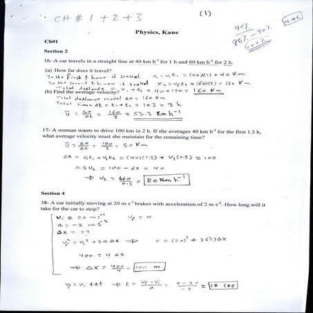 Chapter1: Motion in straight line