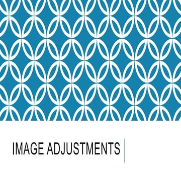 Image adjustments
