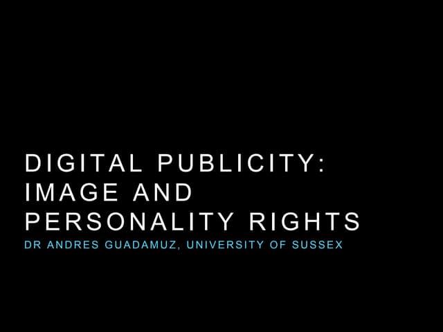 Image and publicity rights