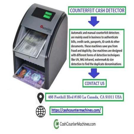 Counterfeit Cash Detector | PDF