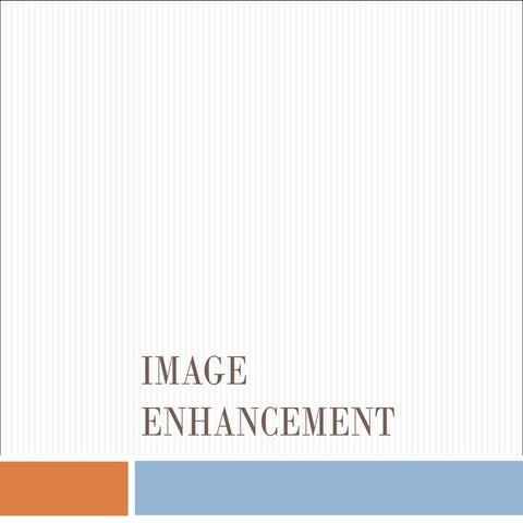 Image enhancement