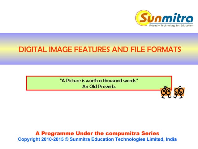 Digital Image File Formats