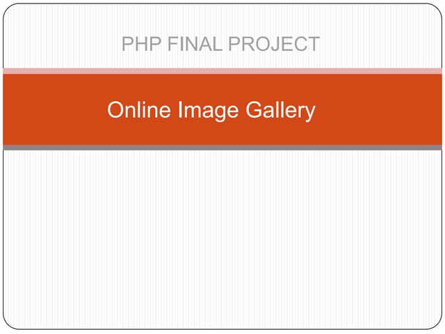 Image galley ppt