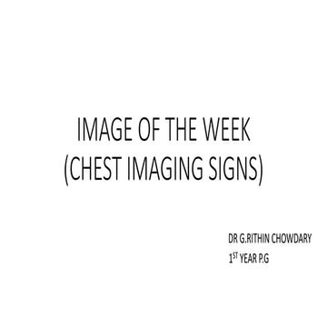 Radiology signs | PPT