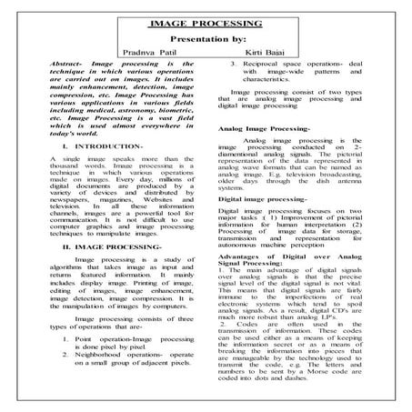 Image processing | PDF