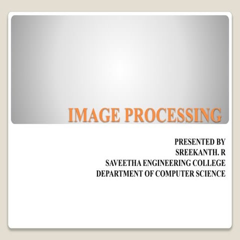 Image processing