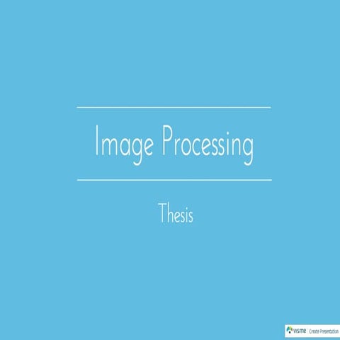 Introduction To Image processing | PPT