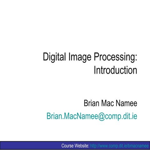 Image processing1 introduction | PPT