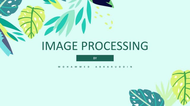 Image processing