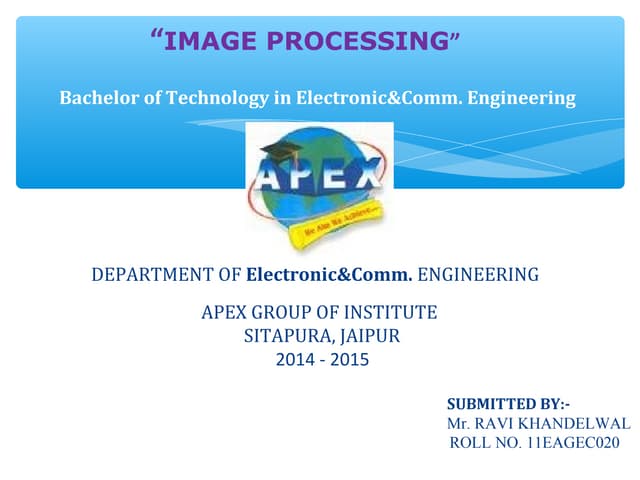 Image processing for robotics