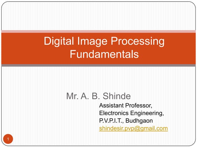 Image processing fundamentals