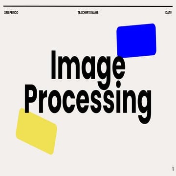 Comprehensive Seminar on Morphological Image Processing Techniques and ...