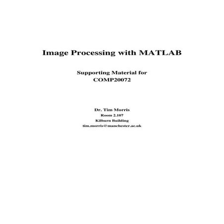 Image processing using matlab | PDF