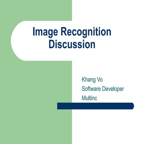 Image Recognition | PPT