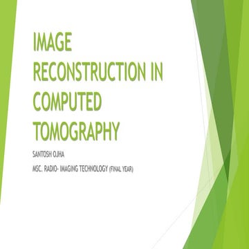 CT Image reconstruction | PPTX