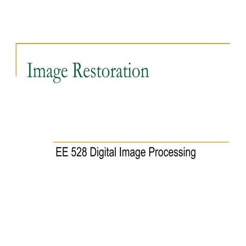 Image restoration1