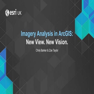 Imagery Analysis in ArcGIS New View, New Vision - Technical - Esri UK Annual ...