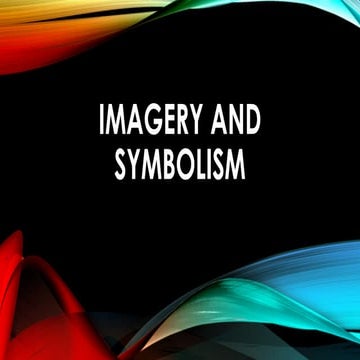 Imagery and symbolism- L4.Powerpoint Presentation