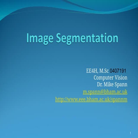 Image Segmentation for digital image processing and its allied applications