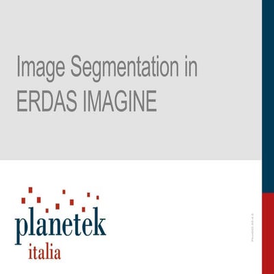 Image segmentation in erdas imagine