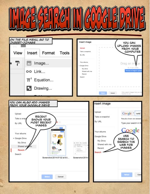 Images in google drive