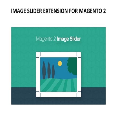 Image slider extension for magento 2
