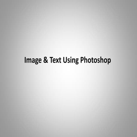 Using Image & text in Photoshop