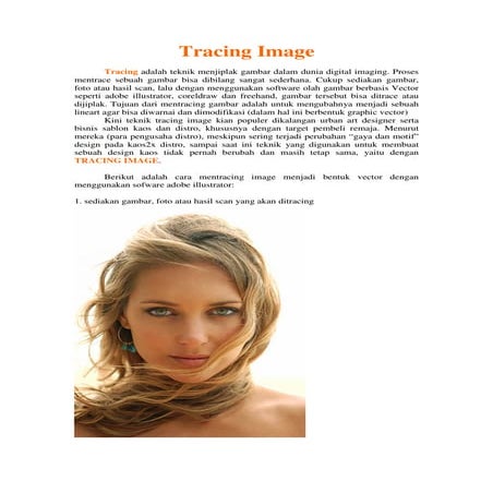 Image tracing | PDF