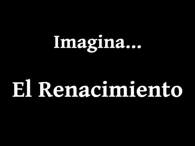 Imagina renacimiento