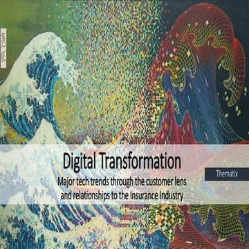 Digital Transformation Major tech trends through the customer lens and relati...