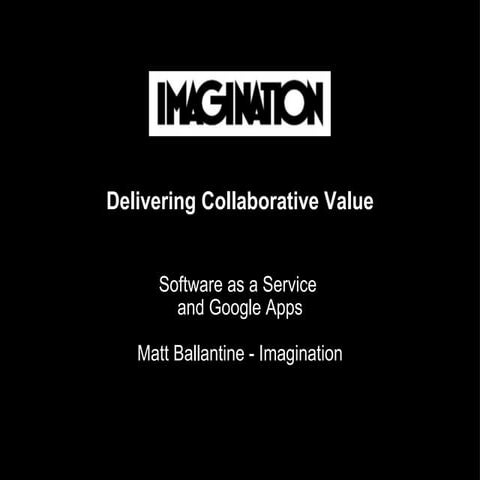 Imagination Google UK CIO Summit
