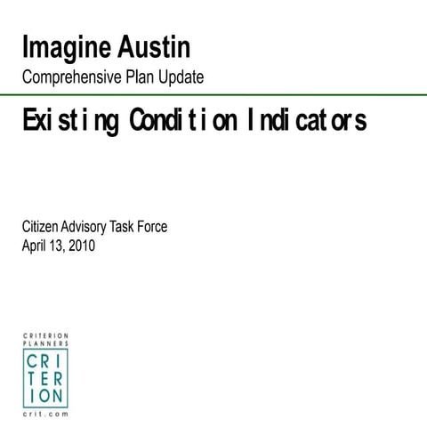 Imagine Austin - Existing Conditions