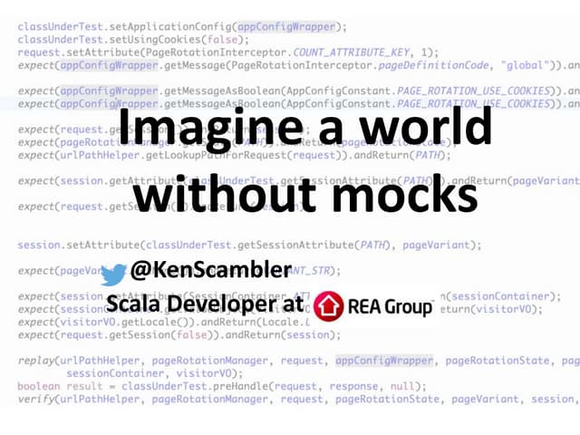 Imagine a world without mocks