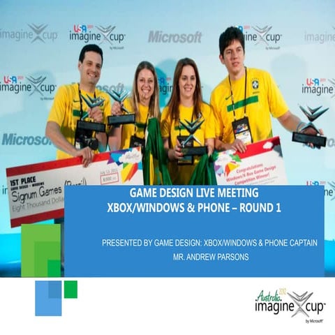 Imagine Cup 2012 Game Design Round 1