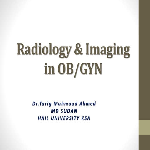 radiology & imaging in OB/GYN