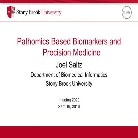 Pathomics Based Biomarkers and Precision Medicine