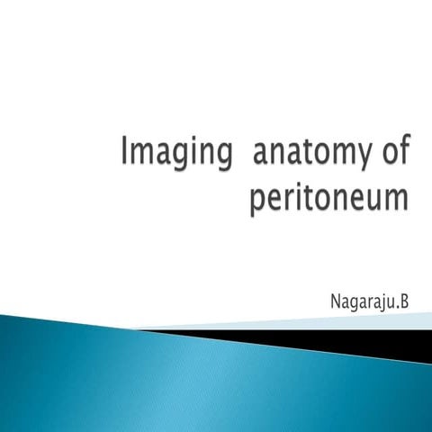 Imaging  anatomy of peritoneum