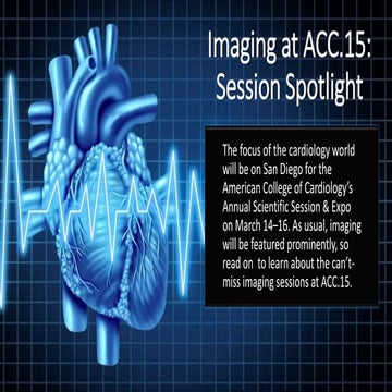Imaging at ACC.15: Session Spotlight