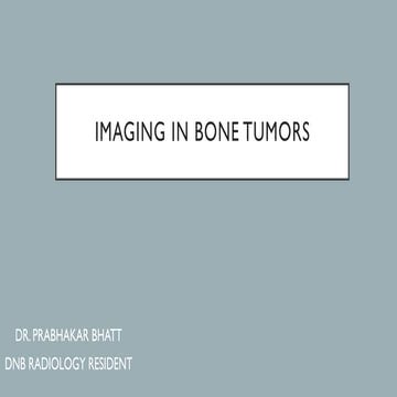 IMAGING IN BONE TUMORS.pptx imaging radiological | PPTX