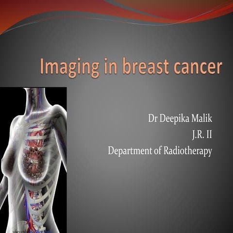 Imaging in breast cancer