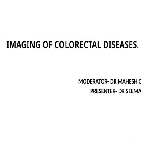 Bowel Wall Thickening CT Pattern | PPTX